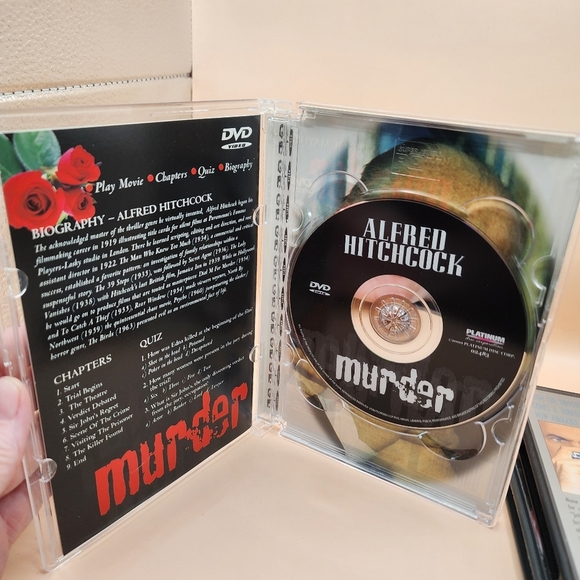 Alfred Hitchcock DVD Lot Dial M for Murder, Rear Window, Murder (1930) - Picture 4 of 4